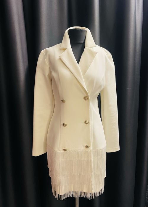 Сукня -  піджак з бахромою