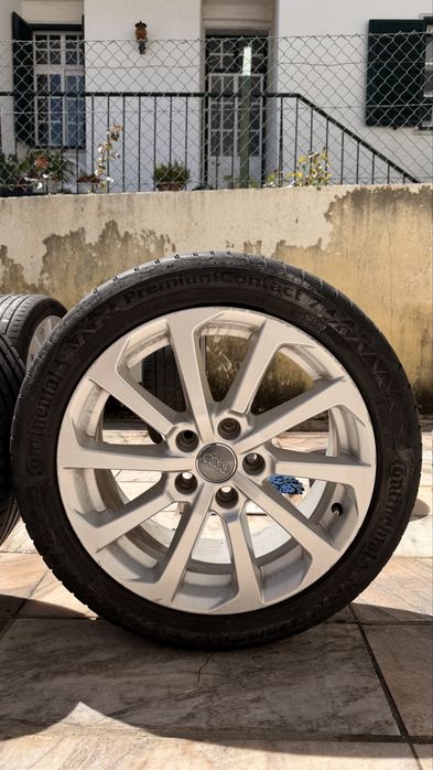 Jantes Audi Originais 17” com Pneus Continental