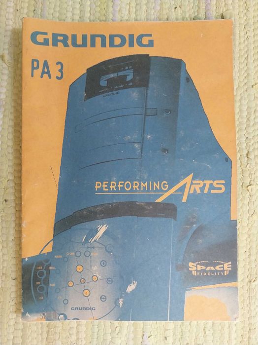 Livro Manual de Instruções Grundig Space Fidelity PA3