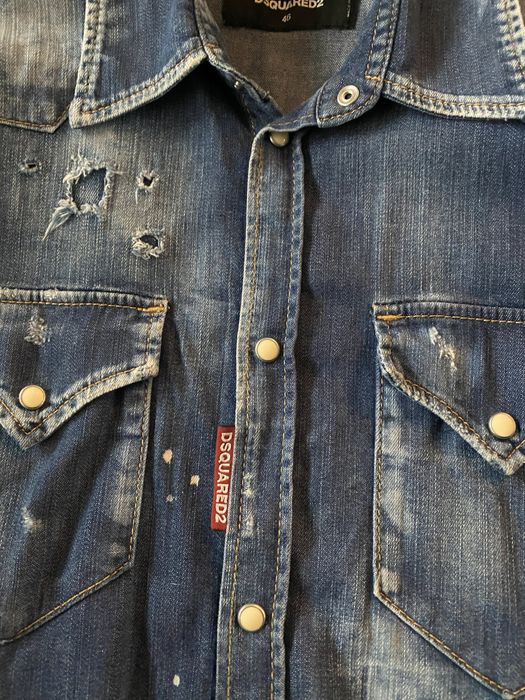 Dsquared2 koszula męska  jeansowa IT46