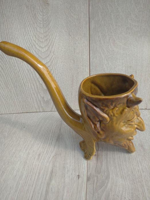 Керамічна трубка Мефистополь,антиквар 70 років