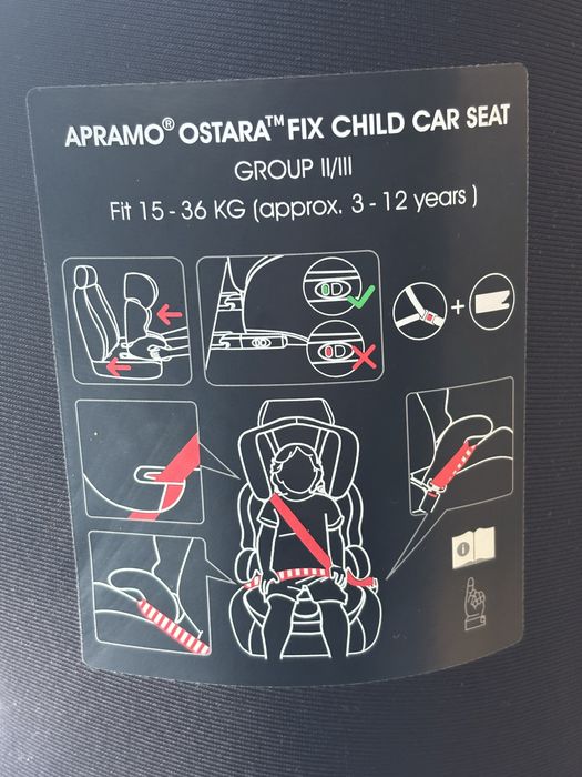 Aprami Cadeira Auto Ostara IsoFix 2/3 Black