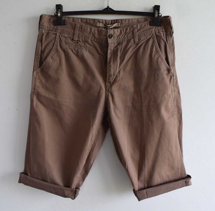 Wrangler texas chino szorty spodenki beżowe w34 l xl