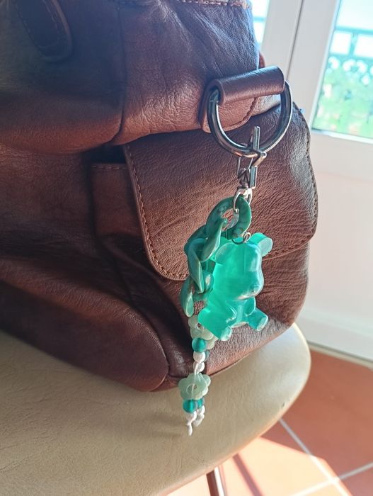 Bag charm artesanal urso