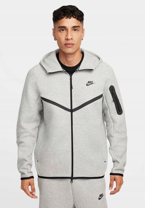 Nike 38 M Bluza Męska Szara Tech Bawełniana D2169