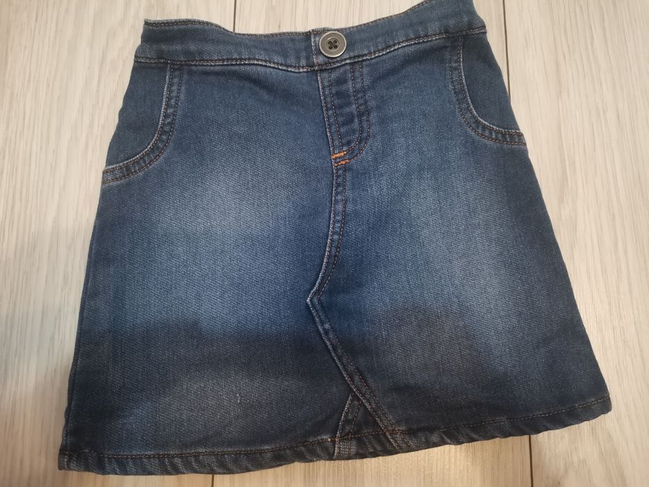 Spódniczka dziecięca jeans 98 2 3 latka next krótka mini