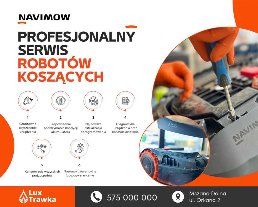 Profesjonalny serwis robotów koszących - przegląd posezonowy | Profesjonalna konserwacja i naprawa