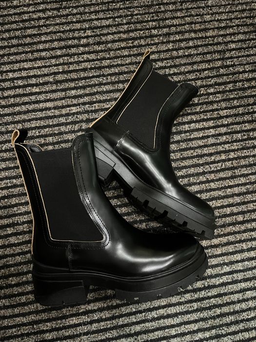 Черевики шкіряні челсі ZARA