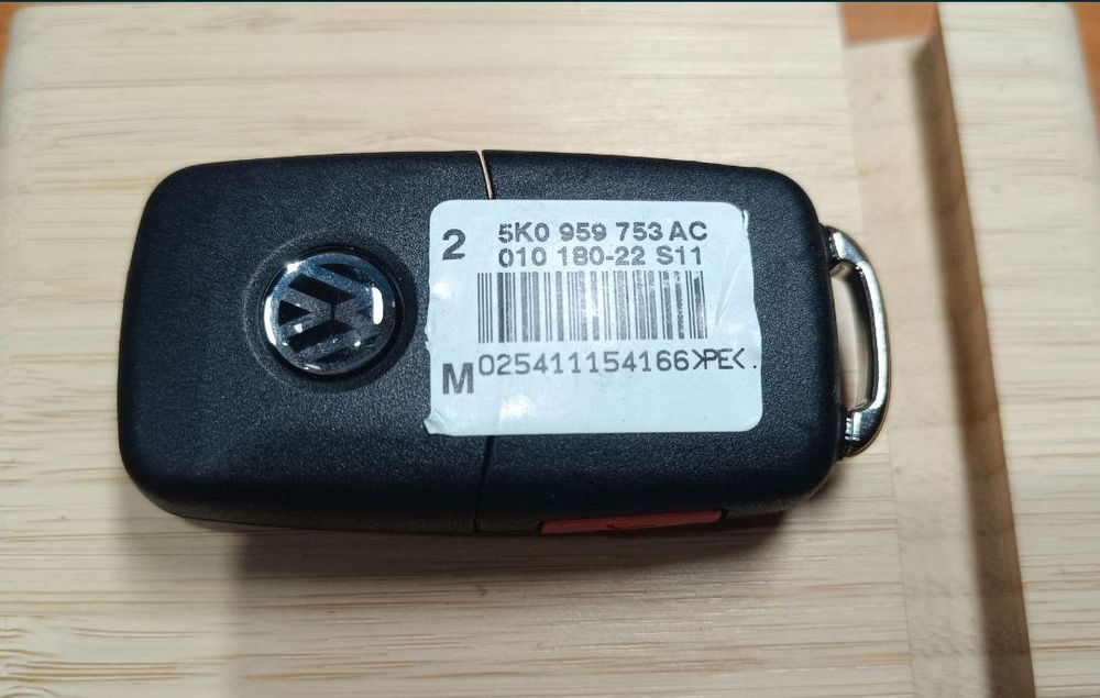 Ключ 315МГц 5K0 837 202 AE Оригинал Volkswagen Jetta 6 Passat NMS golf