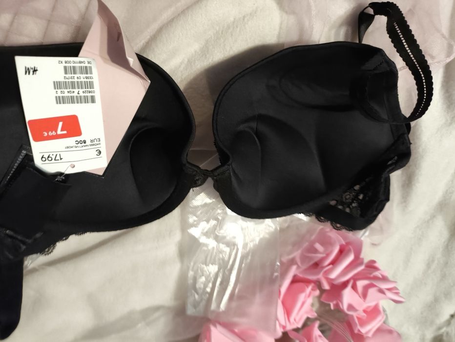 Stanik biustonosz push up h&M 80 c nowy