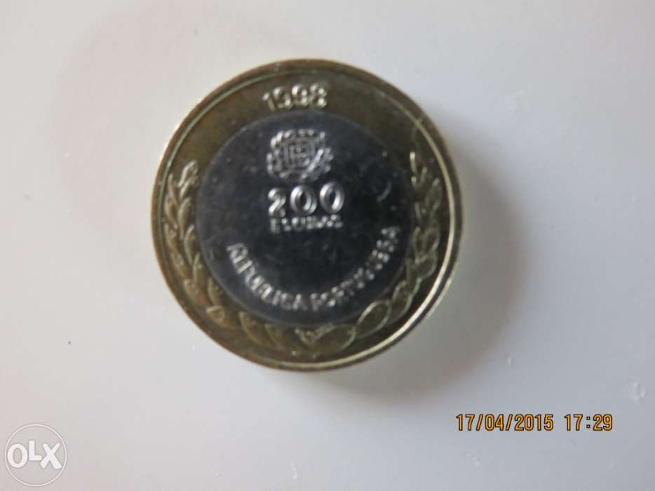 Moeda bi metálica expo 98 (carapau)