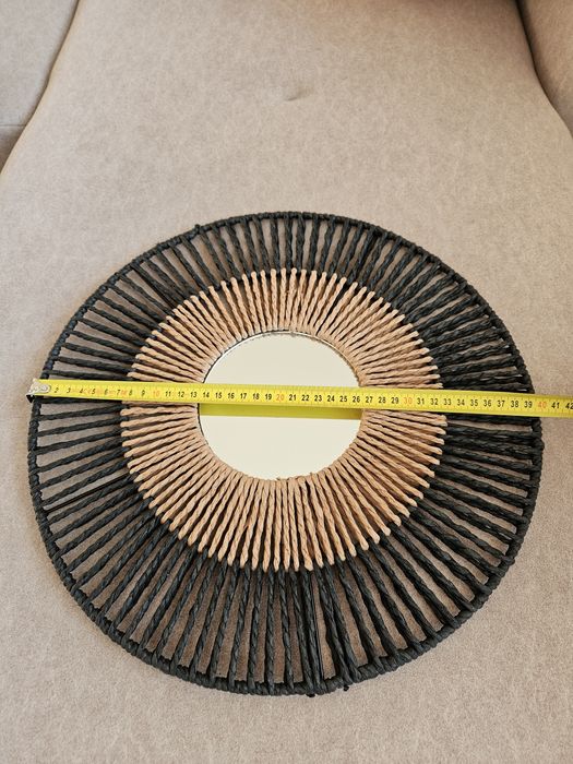 Lustro ścienne plecione Smukee 40 cm