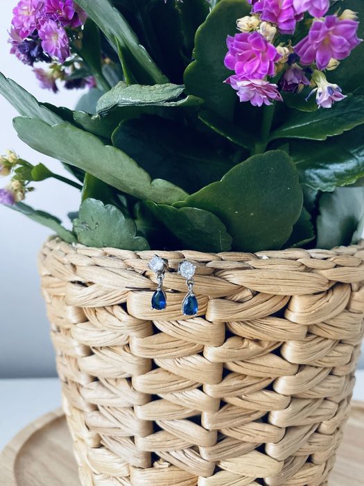 Kolczyki srebrne wiszące