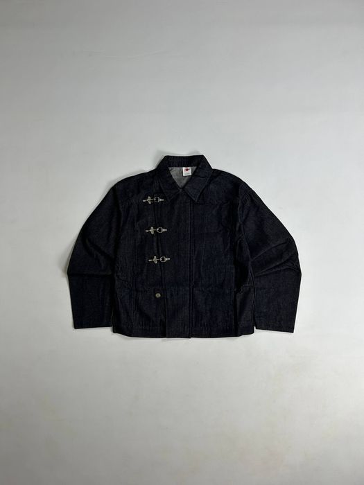 Джинсова куртка arhive jacket opium чорна джинсовка S, M, L