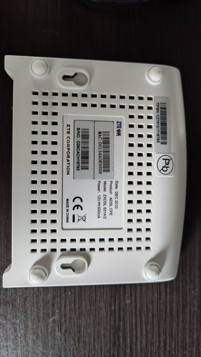 Modem ZTE ZXDSL 831AII plus filtr telefoniczny