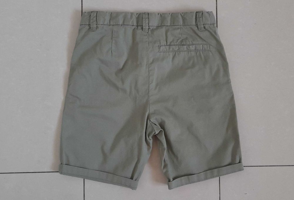 H&M spodenki chłopięce chino bawełna khaki R.128 j.NOWE