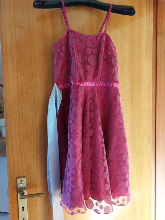 Vestido rosa festa