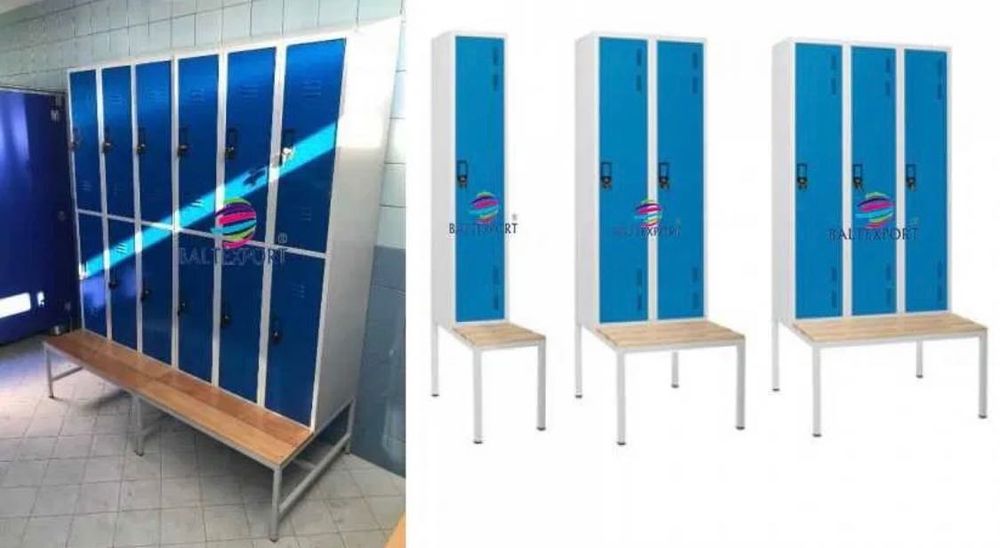 Vestiario Triplo 3 Portas Cacifos 1900x900x500mm c/Pes 200mm Novo