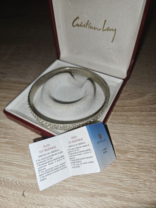 Pulseira bracelete Cristian Lay em Prata 925 com pedras brilhantes