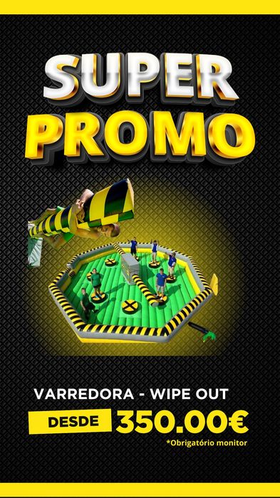 Varredora Mecânica - wipeout - Eventos teambuilding