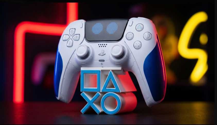 Suporte PS5 - Dualsense White/Light Blue (Limited AstroBot)