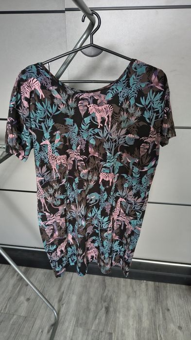 T-shirt medicine dżungla pantery zebry liście