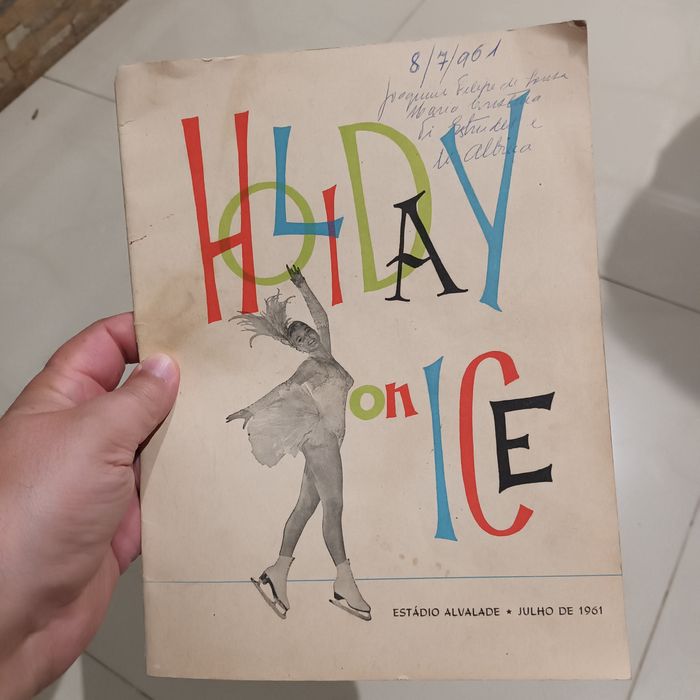 Holiday on ice estádio Alvalade 1961 programa