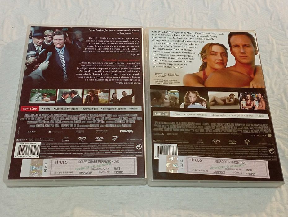 2 DVDS : Golpe Quase Perfeito + Pecados Intimos
