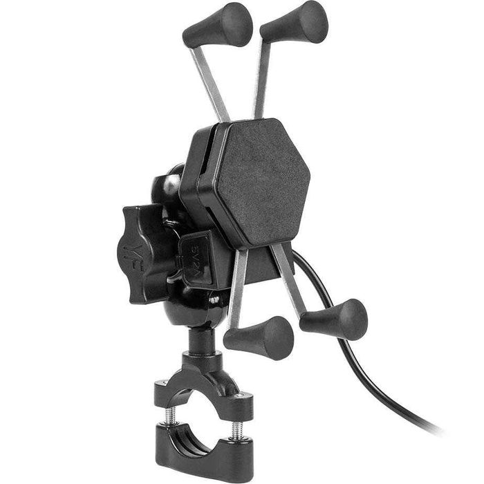 Uchwyt motocyklowy pająk na telefon RAM XL USB