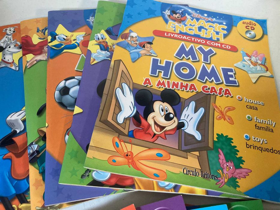 11 Livros da Disney's Magic English - Aprender Inglês