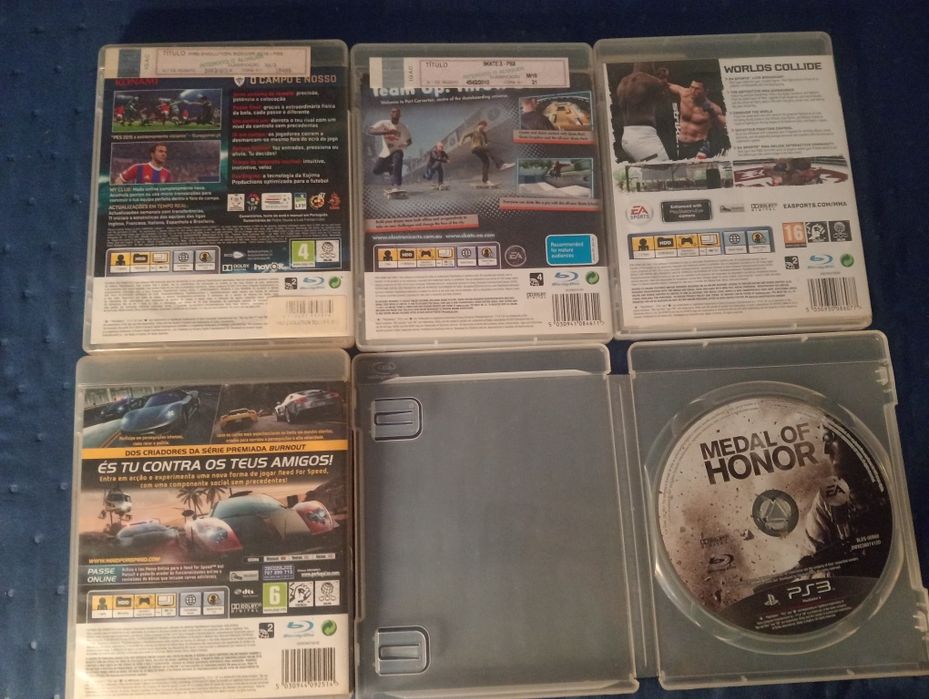 Lote de 5 jogos PS3 – vários títulos