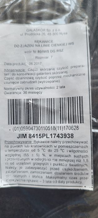 Rękawice do zjazdu na linie cienkiej