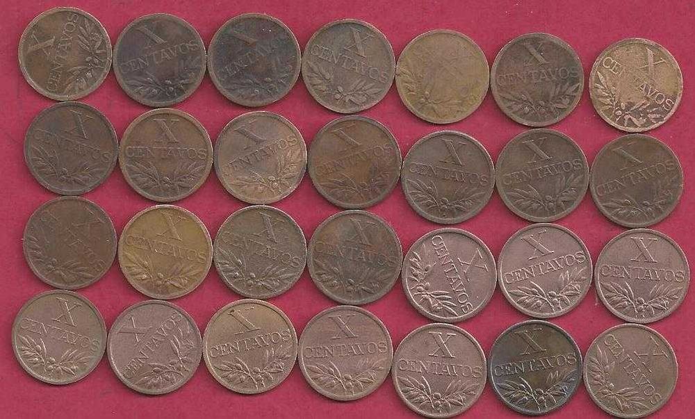 Coleção  de   X  Centavos    as  28  Moedas  de 1942 a 1969