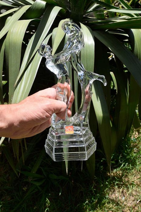 Estatueta de Cristal Italiano Bailarinos