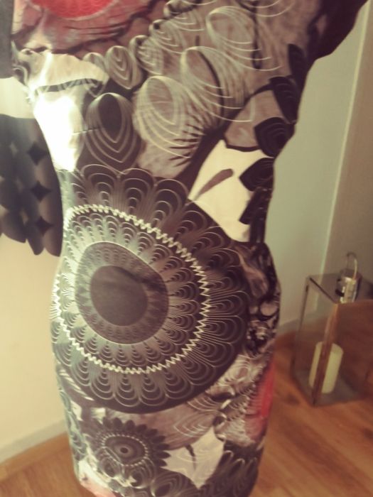 Sukienka.lato szaro wzory M.Desigual