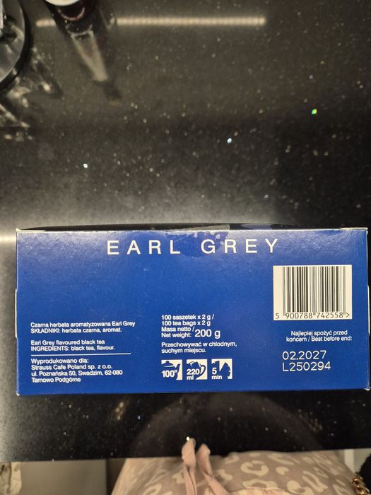 Herbata teArtis Earl Grey 100 szt.