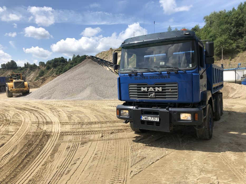 Czarnoziem Siany, zwir, kruszbet, torf, koparka