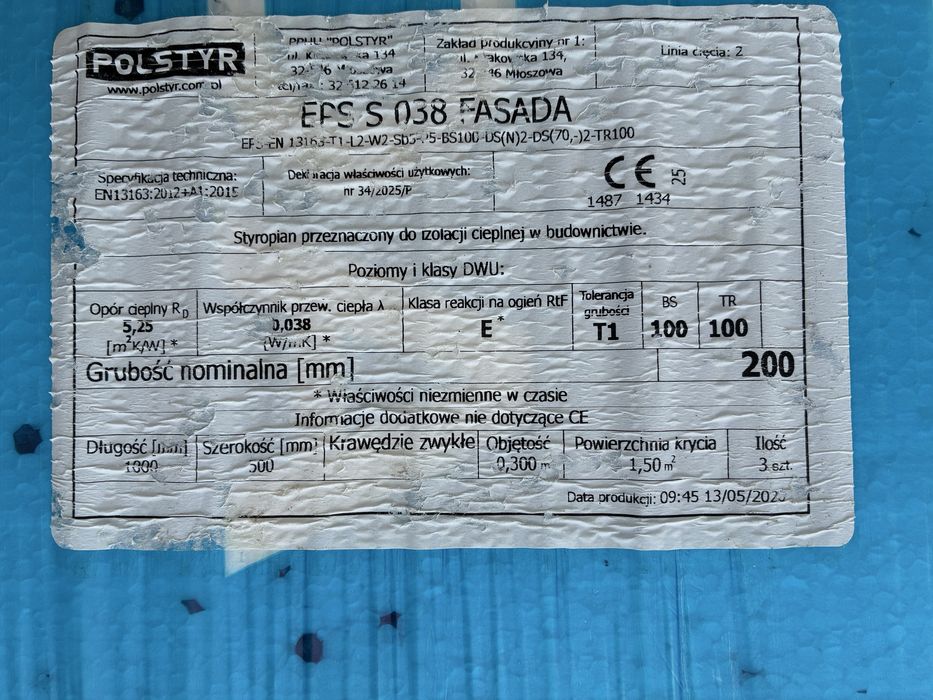 Styropian PolStyr 20cm + GRATIS