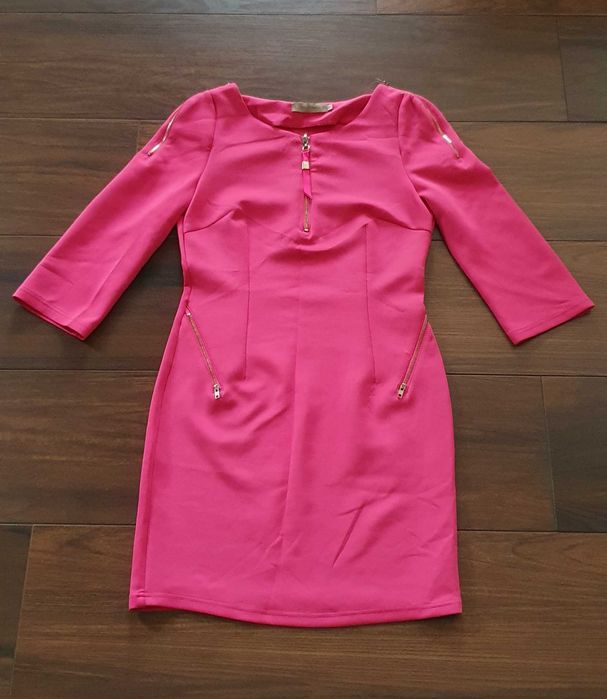 Sukienka Drole de copine S różowa fuksja mini