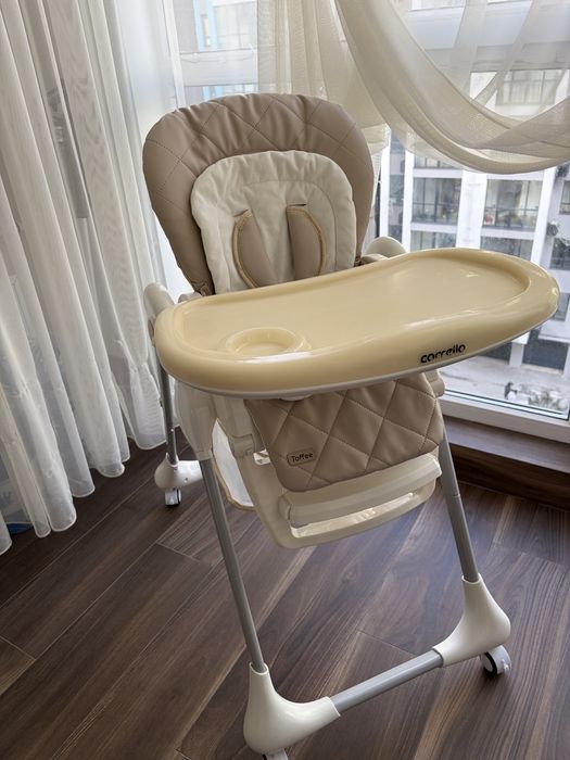 Стільчик для годування Carrello Toffee Beige Детский стульчик карело