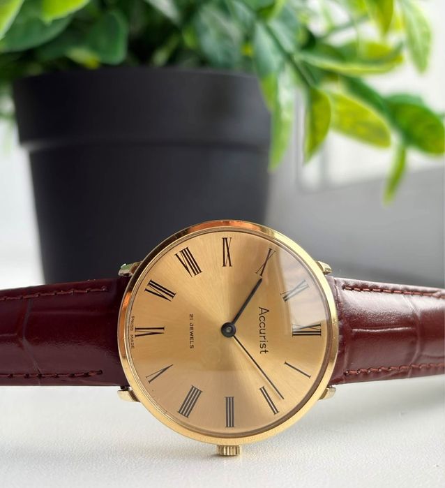винтажные классические мужские часы Accurist Швейцария omega tissot longines AP swatch rolex