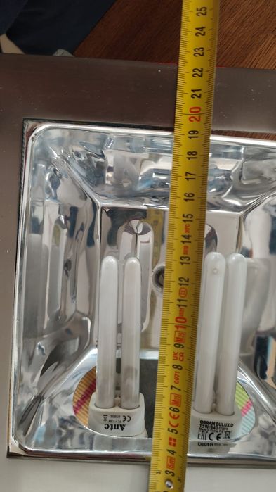 Luminária quadrada halógeno