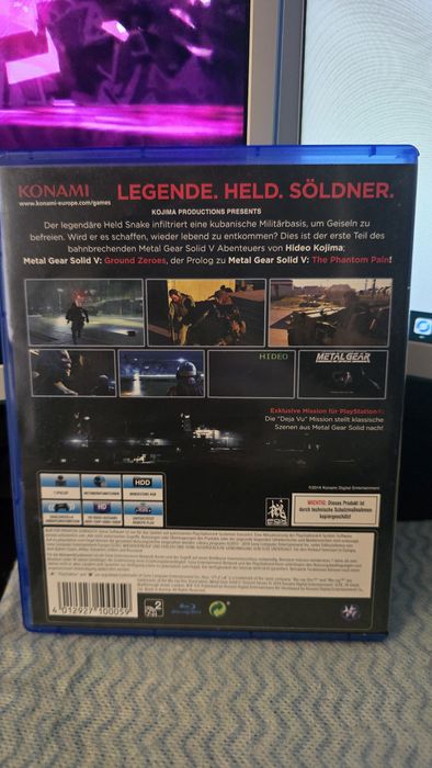 Metal gear solid V ground zeroes ps4