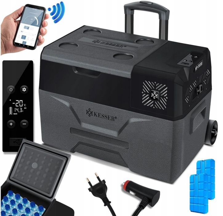 Lodówka turystyczna kompresorowa elektryczna zamrażarka 30L Kesser