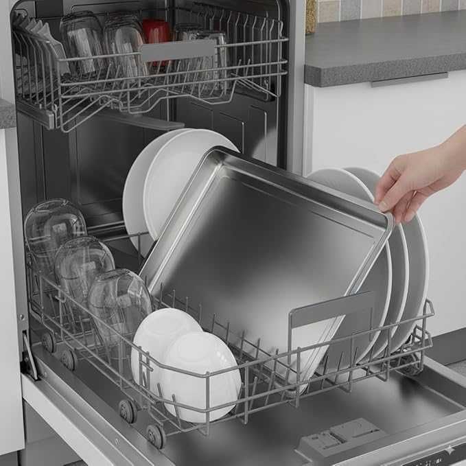 Blacha do pieczenia ze stali nierdzewne, nieprzywierającą, 45x35x4,8cm