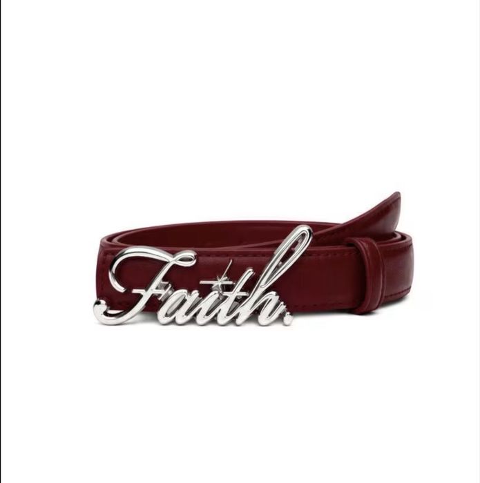 Ремінь Faith зі сріблястою пряжкою | Belt