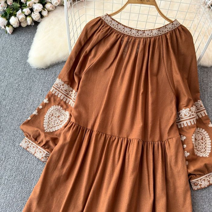 Вишите плаття. Сукня вишиванка вільна. Етнічна сукня