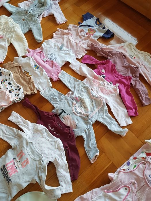 Ubranka dla dziewczynki 62 rozmiar do 68  duży zestaw