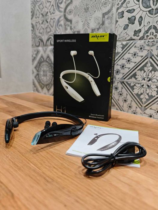 Słuchawki sportowe Zealot H1 Bluetooth Składane z mikrofonem Czarne