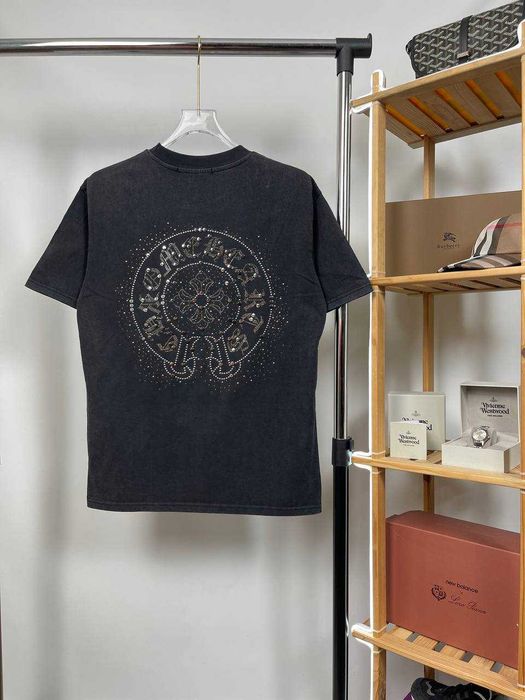 Футболка Chrome Hearts | Бавовняна Футболка Хром Хартс Зі Стразами